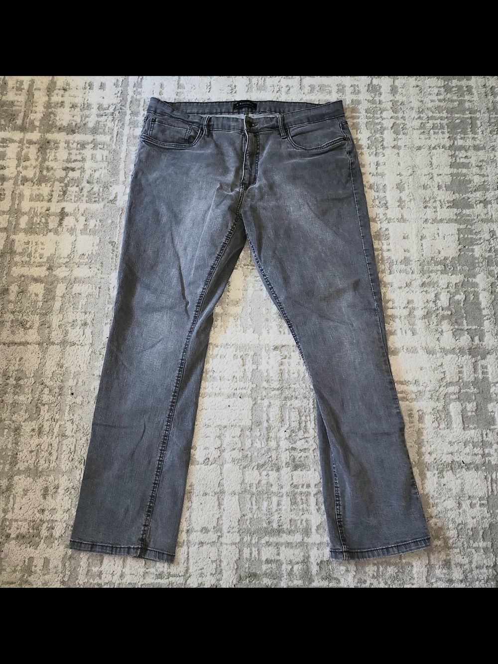 pair of R. Society grey stretch denim jeans mens size W40 L32